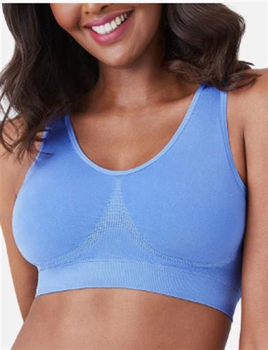 NWT Wacoal 36 B-Smooth Bralette Bra 835275 Med Blue 109991