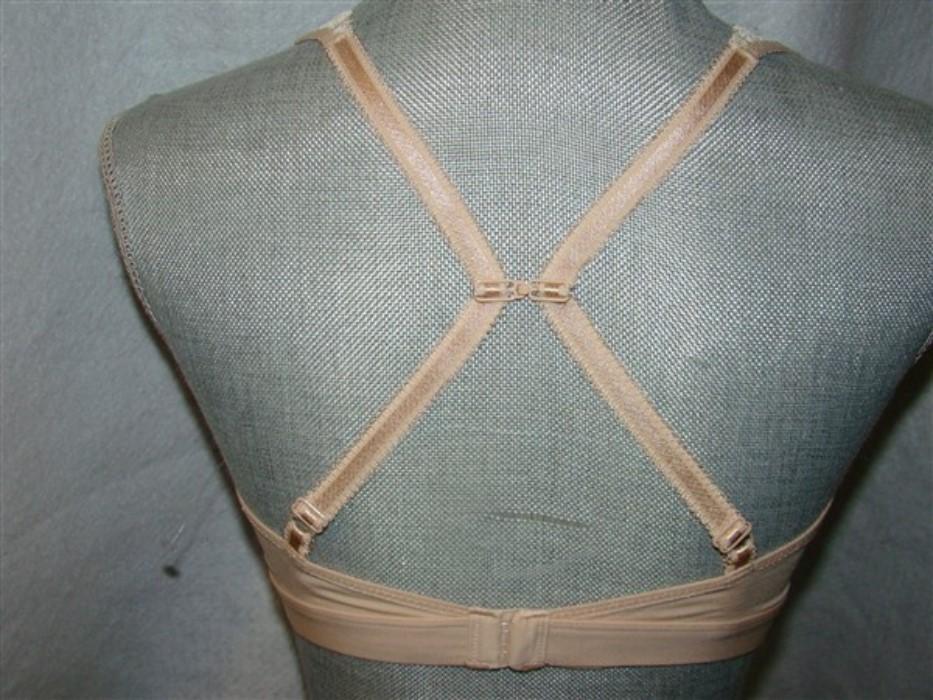 NWOT Wacoal 36 Embrace Lace Soft Cup Non-Wire Bra 852191 Beige #112997