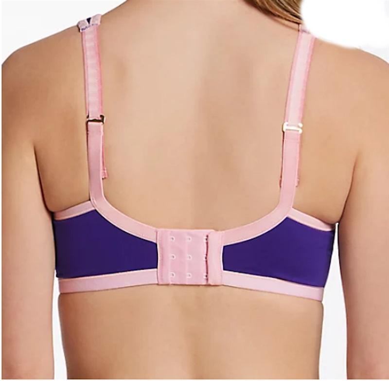 NWT Natori Yogi 32DDD Yoga Sports Bra Purple 731050 114289