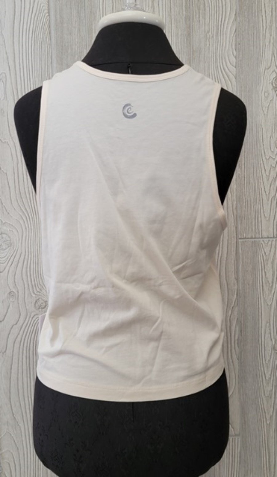 NWT Calme Johnny Was M Scoop Neck Tank Top White 114831