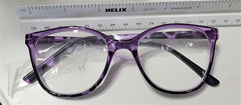CessBlu Purple 1.75 Round Cat Eye Glasses Purple 115239