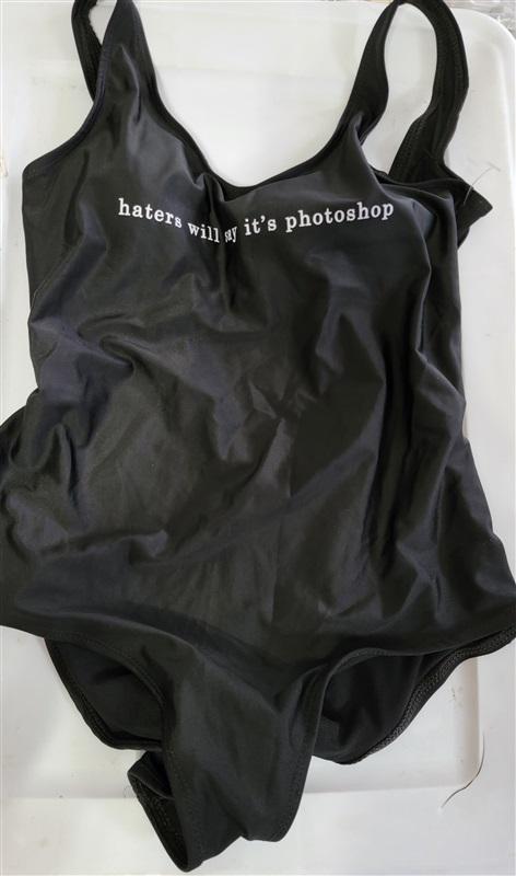 NWOT Civil Regime M Haters Will Say It's Photo Shop 1PC Swimsuit #115476