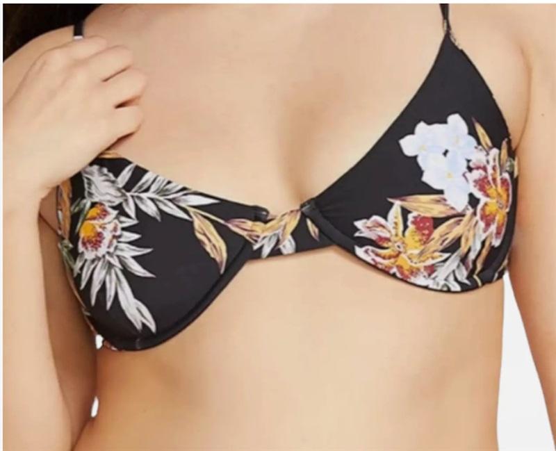 NWOT Volcom 22w Tropakill Underwire Bikini Swimsuit Top 117276