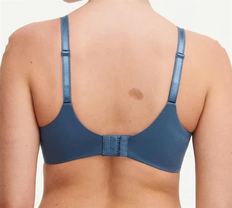 NWT Chantelle 34H NORAH SEAMLESS COMFORT BRA 16M1 Blue 118253