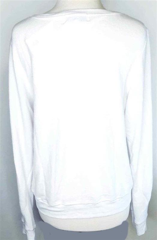 NWT Wildfox S Beer Never Broke My Heart Jersey Knit Sommers Sweater White 118355