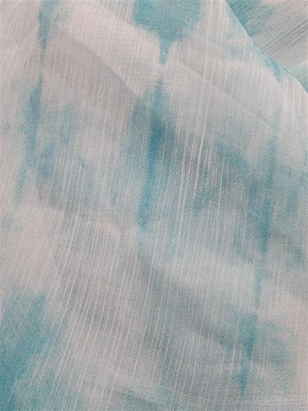 NWOT Boston Proper m/L Open Front Tye Dye Turquoise Cover Up 118443