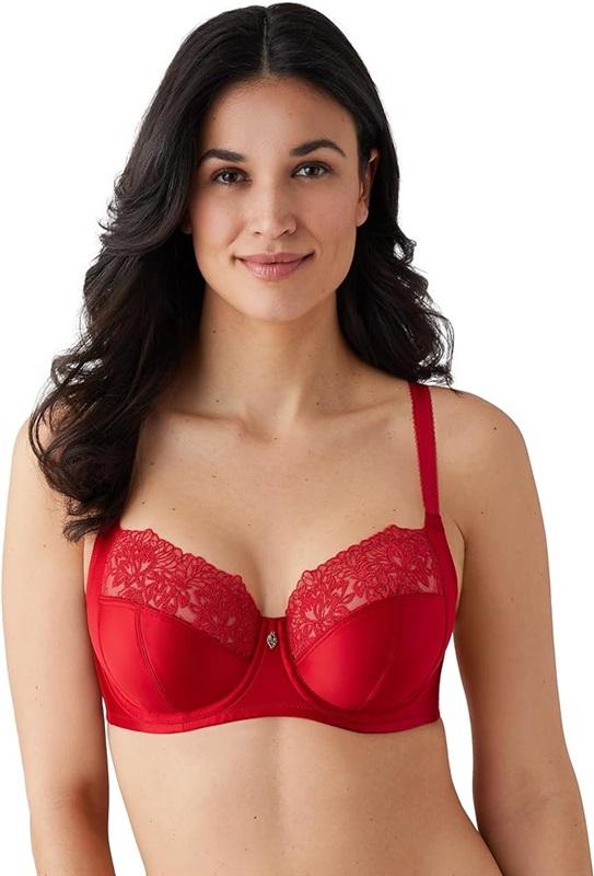 NWt Wacoal 36DDD Side Note Full Figure Coverge Underwire Bra 855377 Red 118536