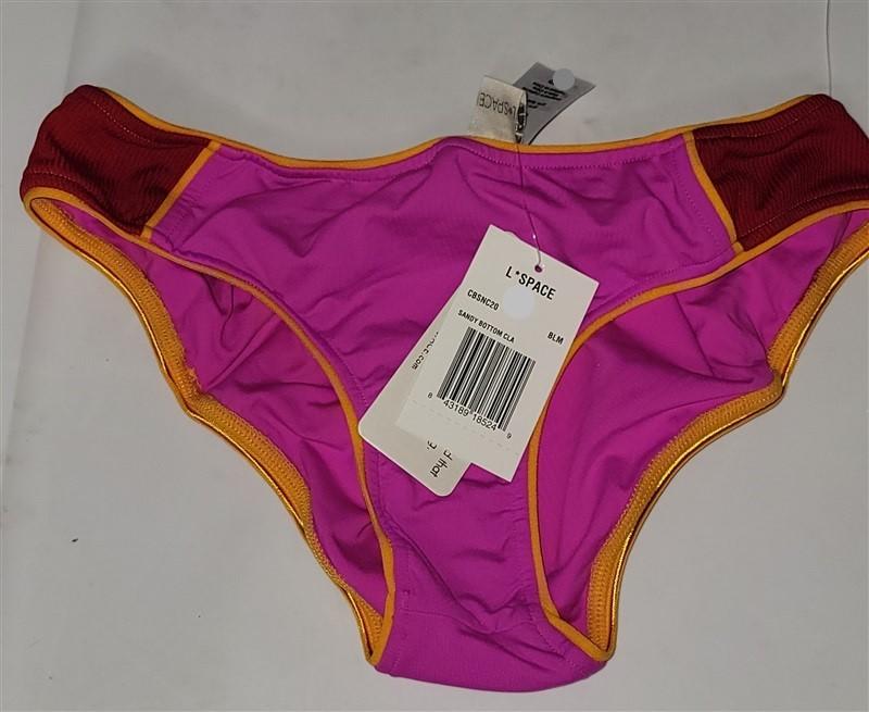 NWT L*Space XS Sandy Swim Bottom Bikini Pink Orange Red 118737