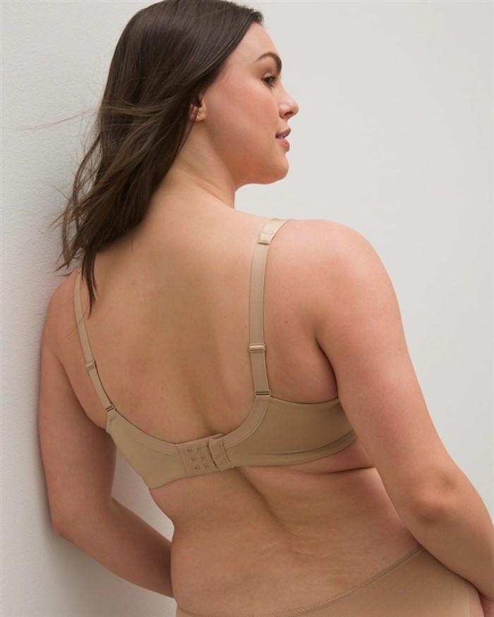 NWOT Soma 34DD Stunning Support Smooth Full Coverage Bra Beige 119093