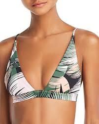 NWT Dolce Vita L Palm Triangle Bikini Swim Top 119289
