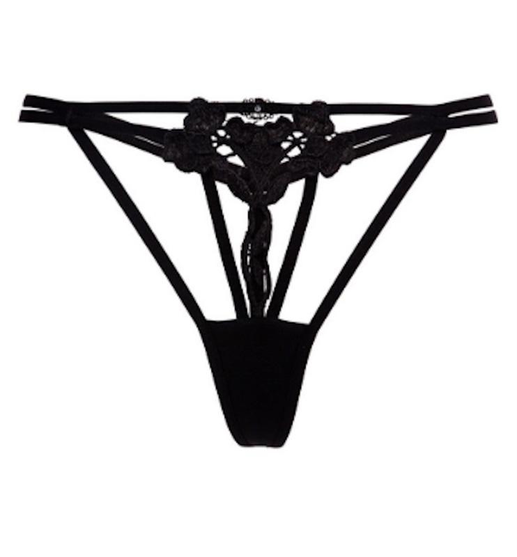 NEW Bluebella M Nova G-String Thong Panty Black 119772