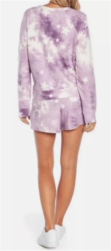 NWT Wildfox S Tye Dye Stars Lounge Wear Set Top & Shorts Set 120060