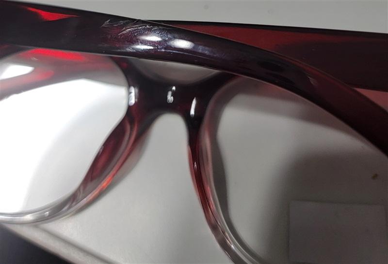 Max Studio Red Ombre Tortoise 2.0 Square Skinny Frame Reading Glasses 120460