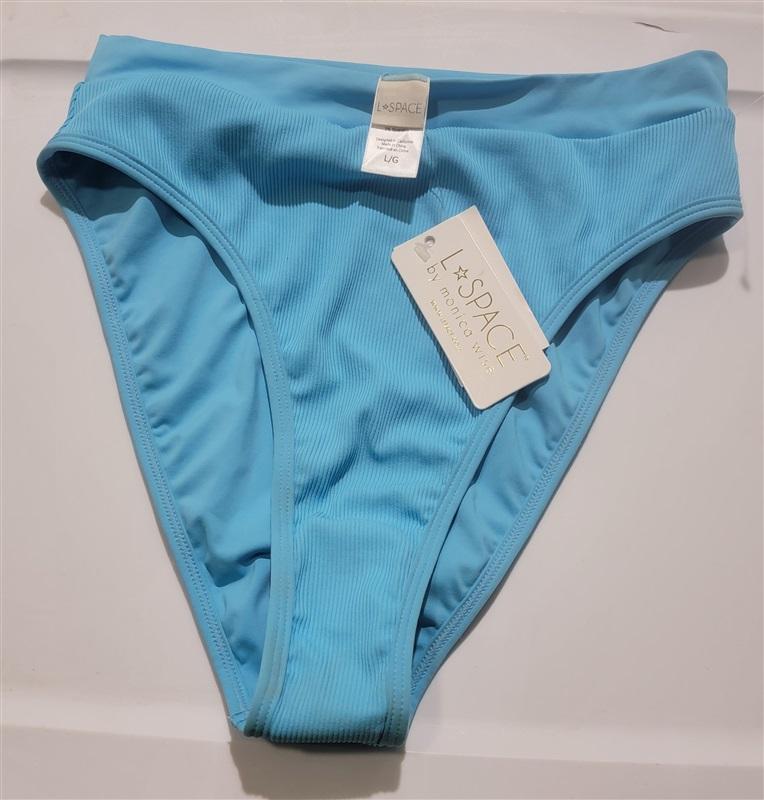 NWTD L*Space L Frenchie Bitsy Cut Purple Swim Bottom Bikini 120470