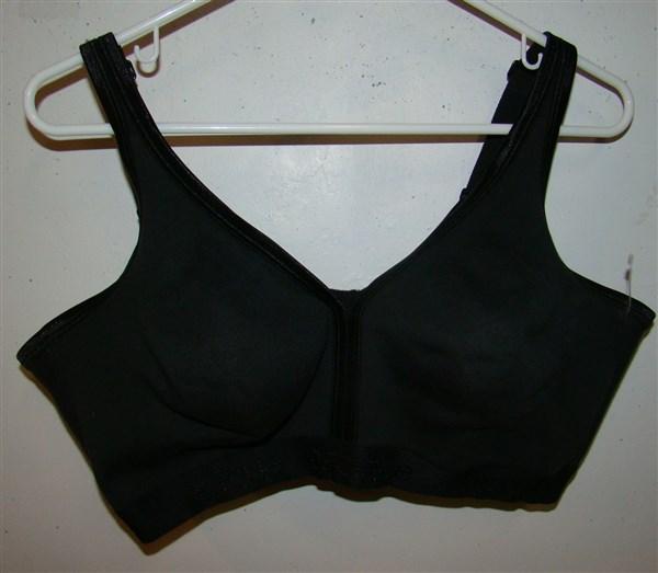 PO Cacique 42C Cotton Underwire Unlined Bra Black 120678