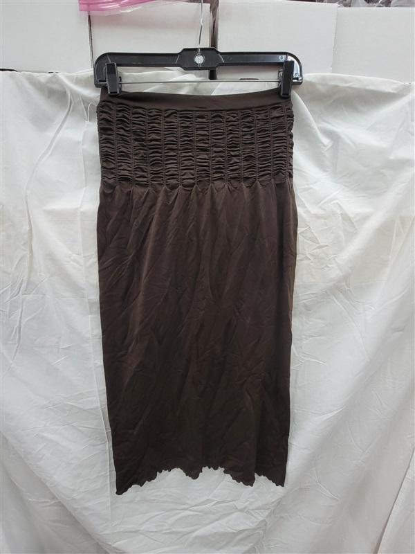 NWT Last Tango S/M Brown Ruched Seamless Tube Dress Short 123439