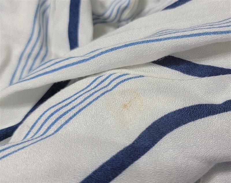 NWT WAYF XS Dean Lace Up Stripe Blue White Shirt 123442