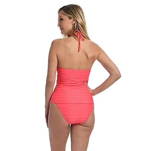 NWT La Blanca 6 Island Goddess Halter Tankini Top Swimsuit Top 123468
