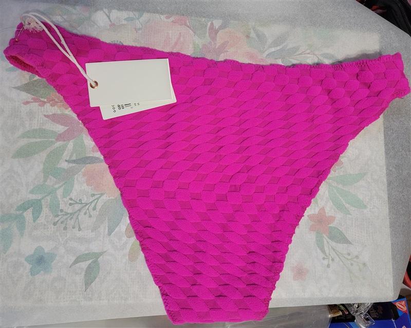 NWT Good American XL Jacquard Better Hawaiian Pink Bikini Bottom 123499