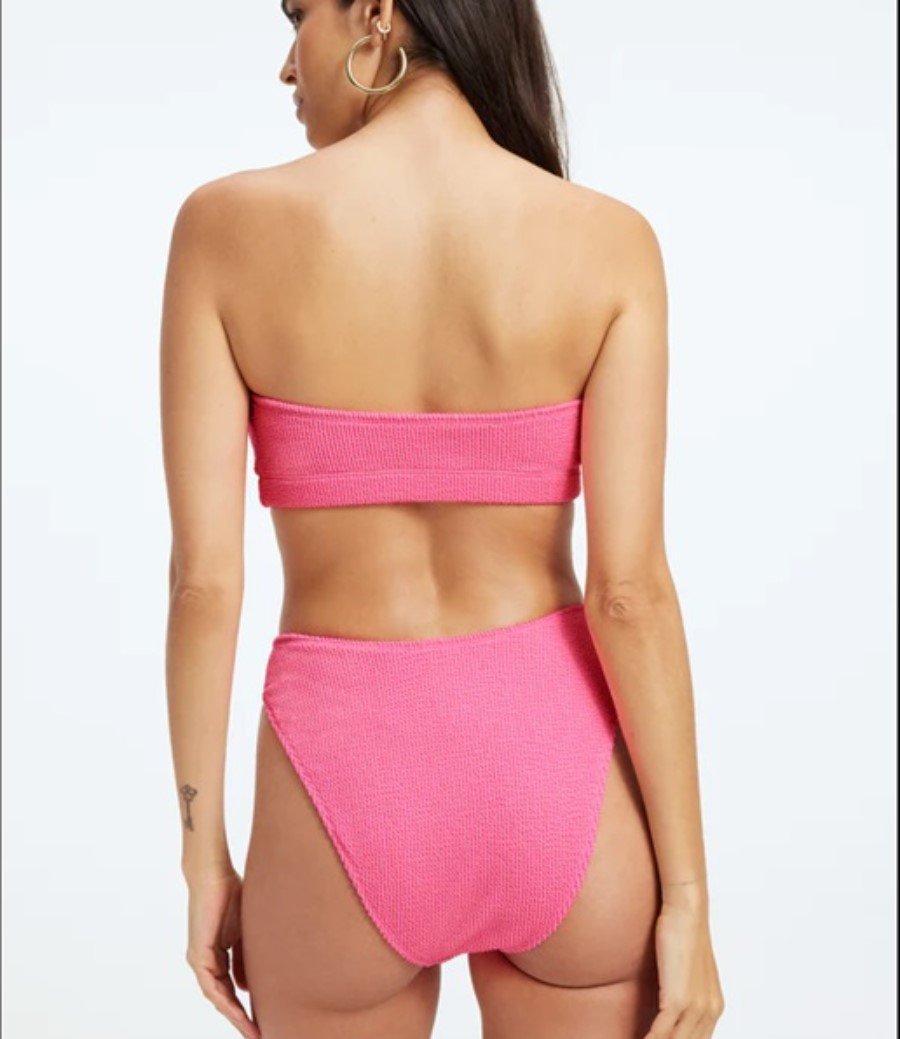 NWT Good American 2X/3X Better Bandeau Top Always Fits Swim Black 123650