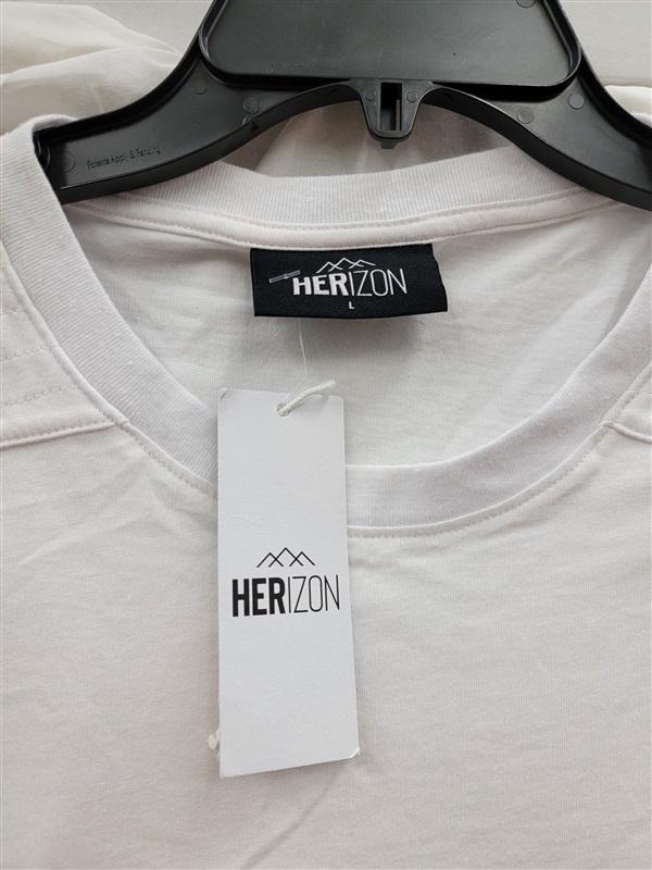 NWT Herizon L Everyday Muscle Tank Top White 123665