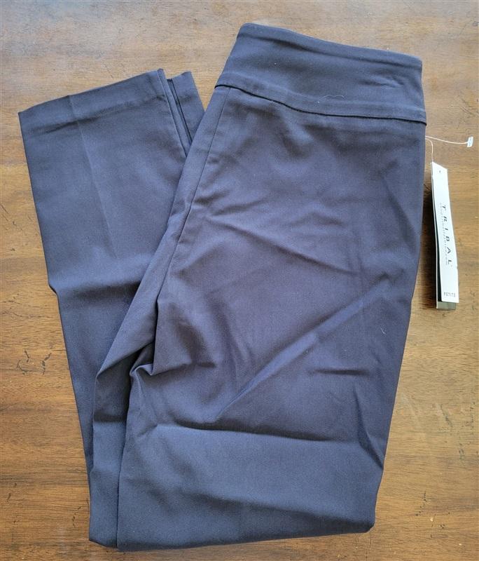 NWT Tribal 4P Flatten It Pull-on Ankle Pant Blue 123712
