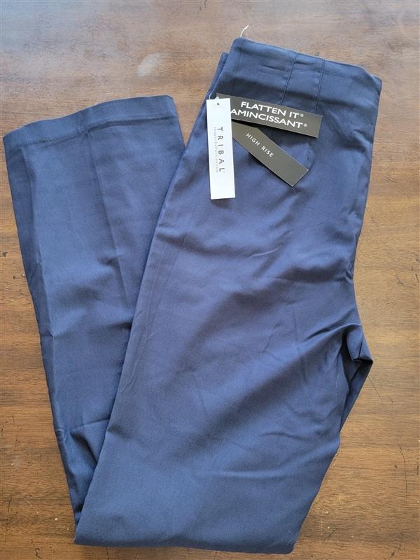 NWT Tribal 10 Flatten It Pull-on Ankle Pant Blue 123764