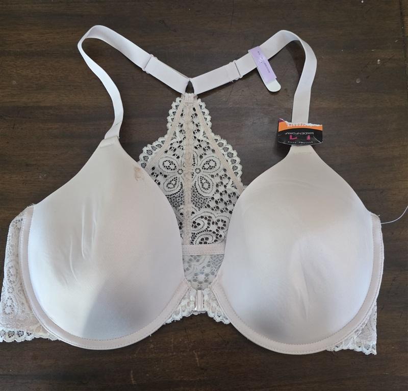 NWPTD Maidenform 36D Pure Genius Extra Coverage Racer-Back Bra 7112 Beige 124027