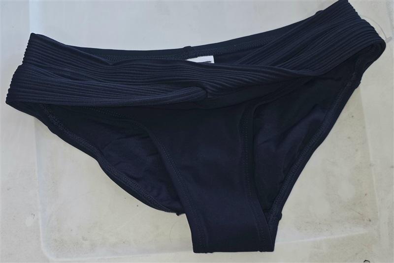NWT Robin Piccone M Lily Twisted Bikini Bottom Blue 124064