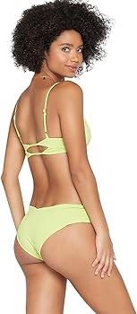 NWOTD L*Space M Pratt APG Green Bikini Swim Bottom 124108