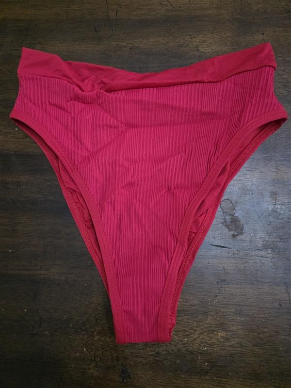 NWOT L*Space S Swimsuit Bitsy Frenchi Bikini Bottom Cabernet 124119