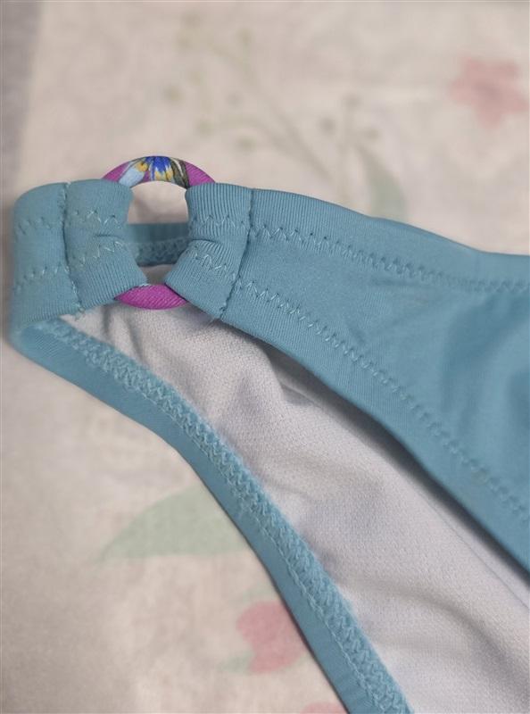 NWOT Johnny Was S Teal Blue Ring Hipster Bikini Swim Bottom 124132