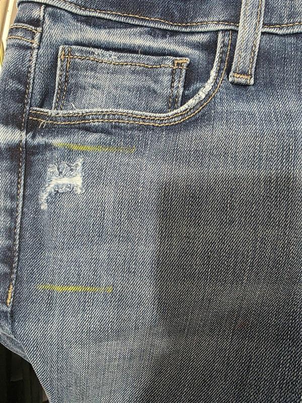NWOT Fidelity 26 Axl Distressed Skinny Jeans Blue 124161