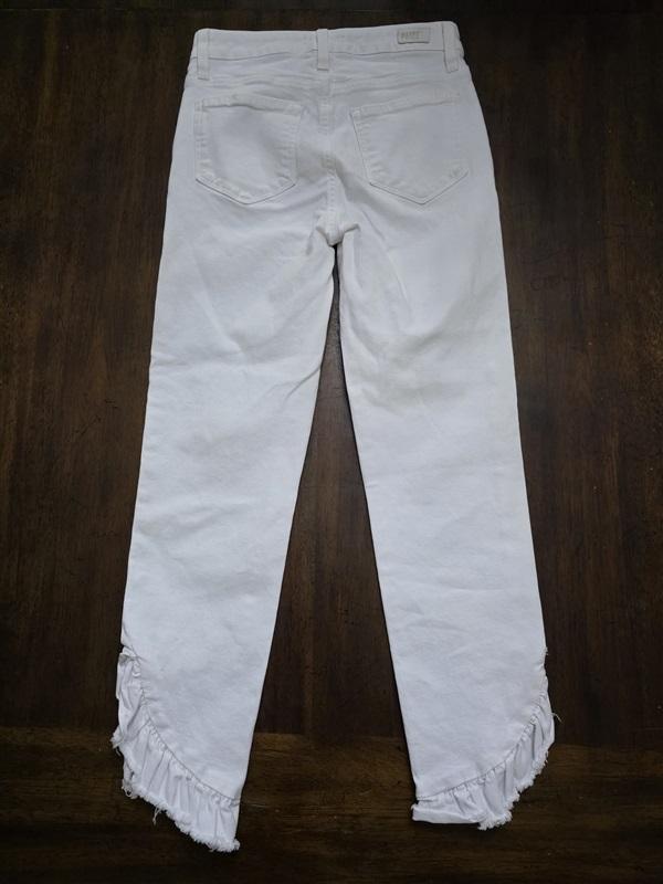 NWOT Paige 25 Hoxton Straight Ankle Skinny Jean White 124188