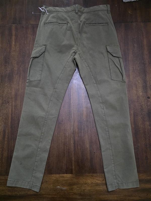 NWOT Edwin 32 Levine Olive Green Cargo Pants Over Dye 124195