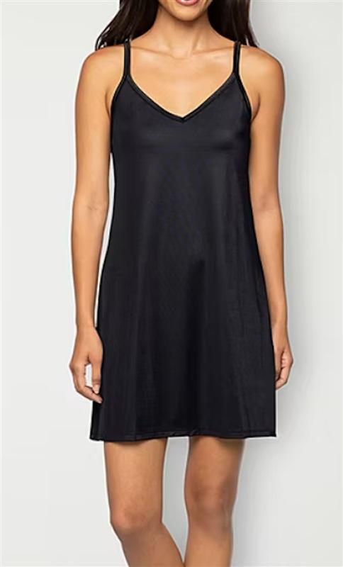 NWPT Vanity Fair M Reversible Neckline 18" Full Slip 10158 Black 124332