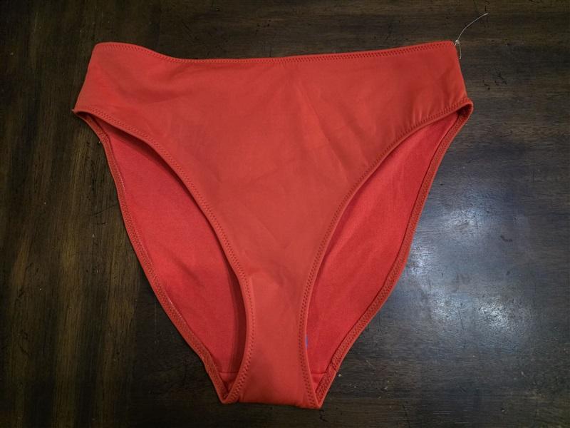 NWOT Good American Always Fits Sculpt Poppy Red Bikini Bottom 124571