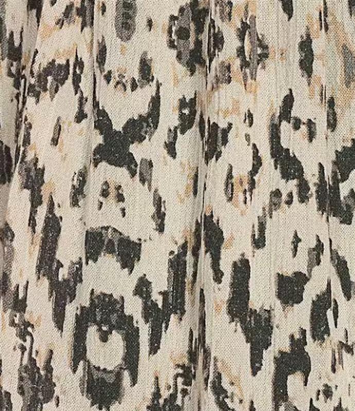 NEW Go Softly 3X Ikat Crinkled Woven Patio Dress Black Cream 124584