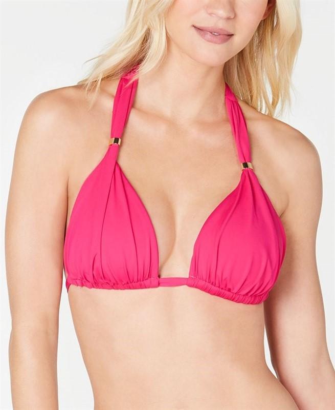 NWOT Ralph Lauren 10 Triangle Halter Bikini Top Blue 124652