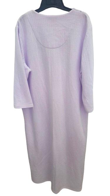 NWT Miss Elaine L Relax Embroidered Purple Interlock Robe 124690