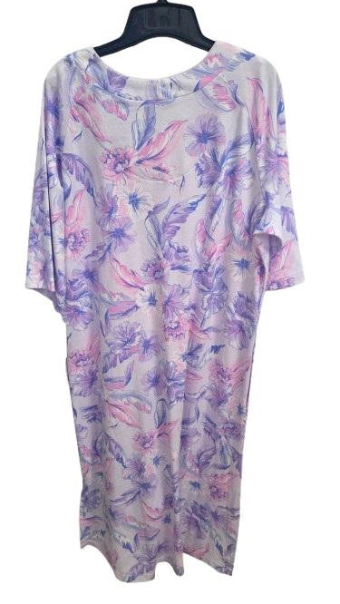 NWT Miss Elaine L Relax Purple Pink Interlock zip Robe 124692