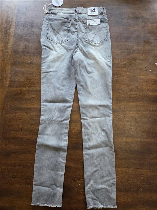 NWT Joe's Jeans 14 The Charlie Girls high Rise Skinny Ankle Gray Jeans 124798