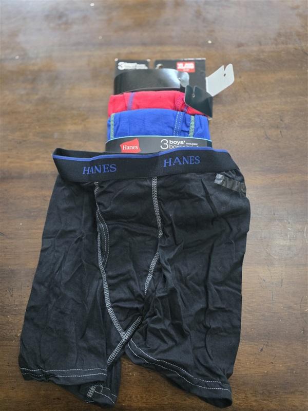 NWTD Hanes XL Boy's X-Temp 3pr Boxer Briefs Underwear Tagless 124871