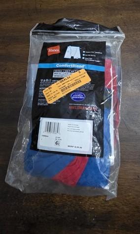 NWTD Hanes S ComfortBlend 3pr Boxer Briefs Underwear Tagless 124933
