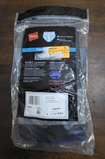 NWTD Hanes L ComfortBlend Tagless 3 Briefs underwear 124934