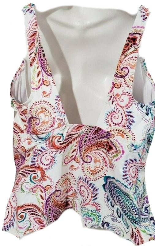 NWOTD Ralph Lauren Plus 18W Captiva Ruffle Tankini Beach Halter Top 124949