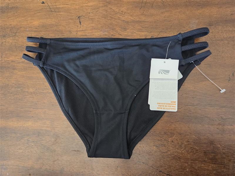 NWT Marika M Black Strappy Sides Bikini Swimsuit Bottom 124956