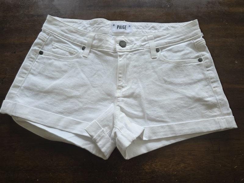 NWOTD Paige 26 Jimmy Jimmy Jean Shorts Optic White 124997