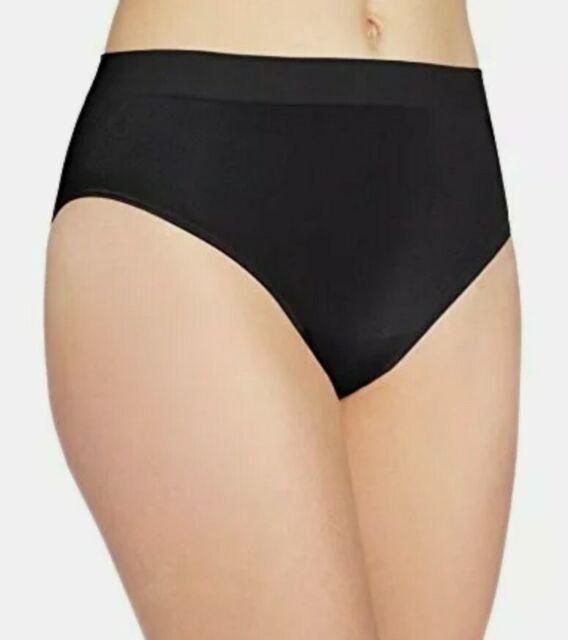 NWT Wacoal B Smooth M Hi Cut Brief Panty 870276 Black 125031