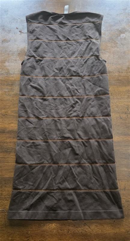 NWOT Last Tango S/M Seamless Sparkle Stripe Tank Top Brown 125039